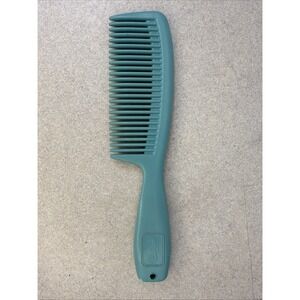 Vintage 1970s Avon Seahorse Aqua Comb With Handle 8" Detangling Long Hair Teal